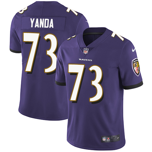 2019 Men Baltimore Ravens #73 Yanda purple Nike Vapor Untouchable Limited NFL Jersey->women nfl jersey->Women Jersey